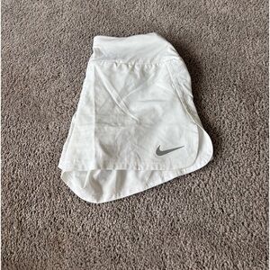 White Nike dri-fit shorts